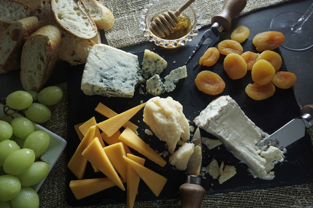 cheese platter as dairy products become popular