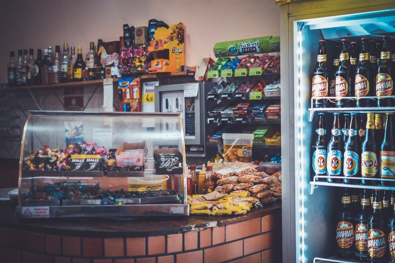 display of various snacks