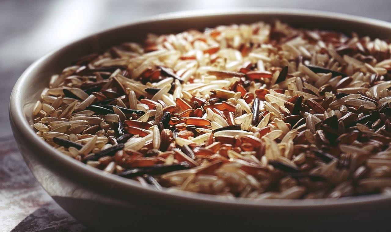 assorted rice in a bowl