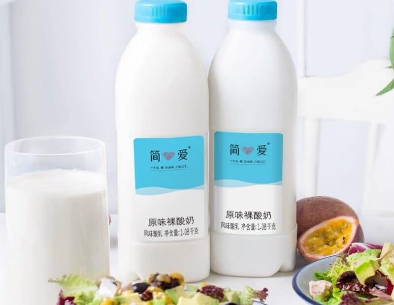 keep it simple with yogurt in China follow the '0' trend- food tech news in Asia