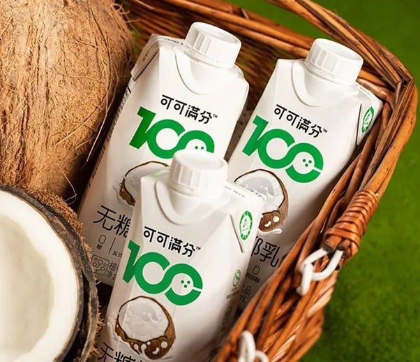 The new style coconut food and beverage brand COCO 100/food tech news Asia