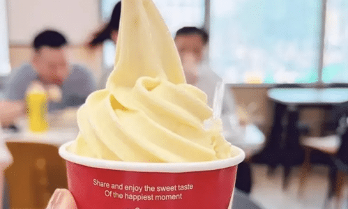 The soybean ice cream becomes a hit among college students/ food tech news Asia